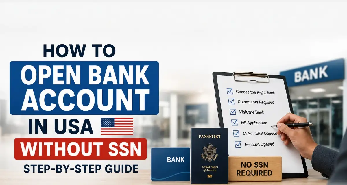Open US Bank Account Without SSN in 2026: Easy Steps, Documents & Best Banks
