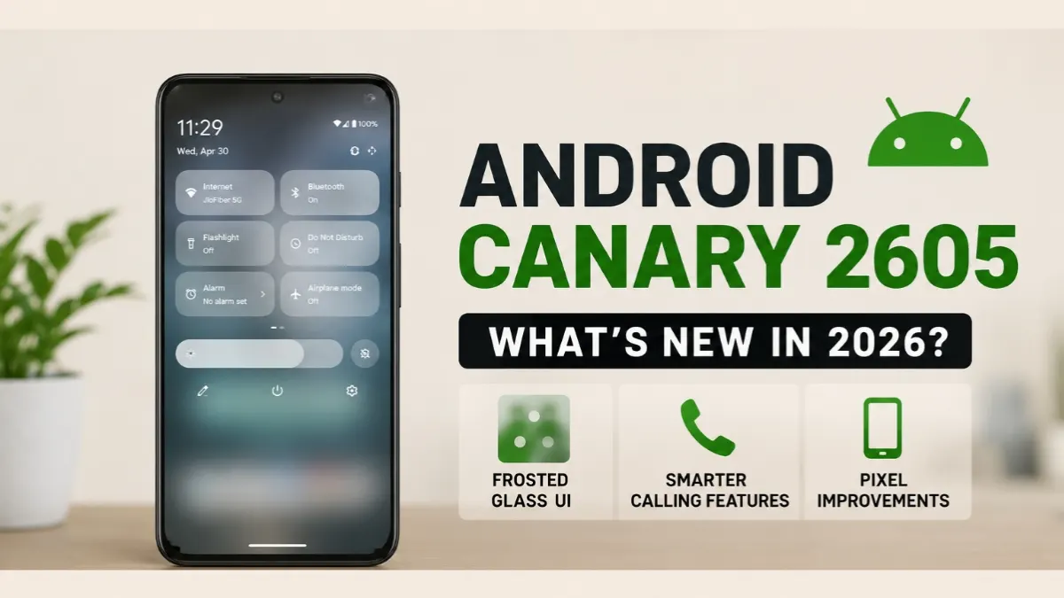 Android Canary 2605: Frosted Glass UI, Calling Features & What’s New in 2026